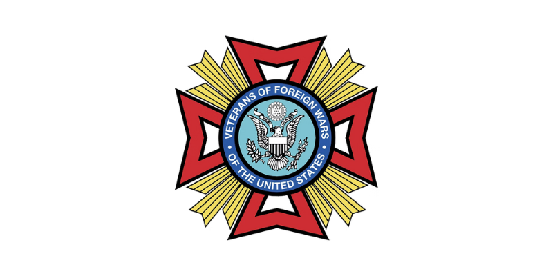 The badge of the United States VFW