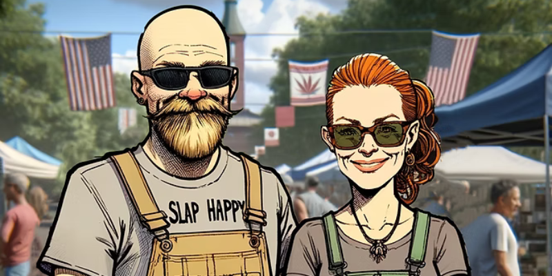 An animated image of John and Kara at the Missouri General Assembly